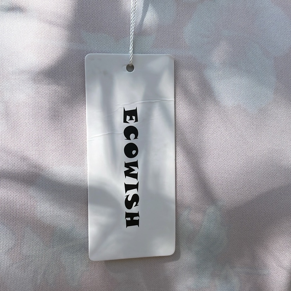 ECOWISH Women's Casual Floral Zip Up Bomber Jacket - Picture 8 of 9